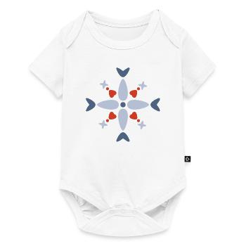 Nordic motif - Baby Premium short-sleeve bodysuit - white - Front