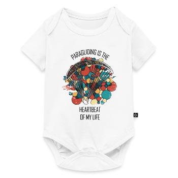 Paragliding Gleitschirm Paragleiter Paraglider - Baby Premium short-sleeve bodysuit - white - Front