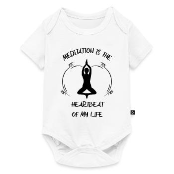 Méditation - Body à manches courtes Premium Bébé - blanc - Devant