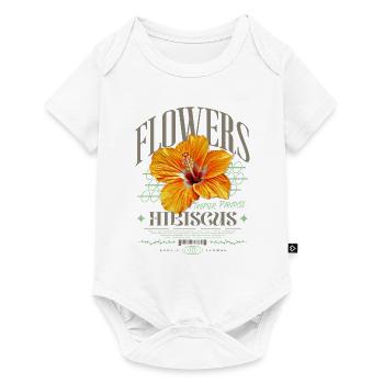 Hibiscus Flower Hibiscus Flower - Baby Premium short-sleeve bodysuit - white - Front