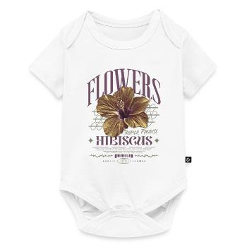 Hibiscus Flower Hibiscus Flower - Baby Premium short-sleeve bodysuit - white - Front