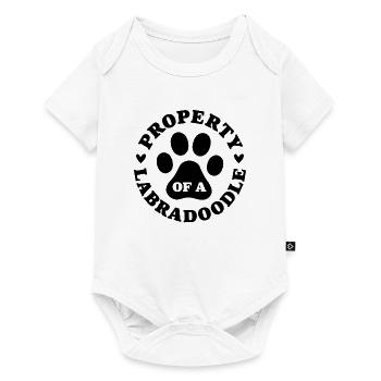 Property of a Labradoodle - Baby Premium short-sleeve bodysuit - white - Front