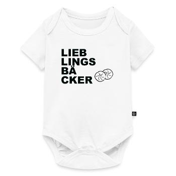 Lieblingsbäcker Brötchen - Baby Premium Kurzarmbody - Weiß - Vorne