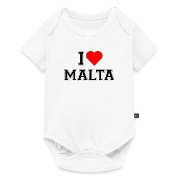 I love Malta - Baby Premium Kurzarmbody - Weiß - Vorne