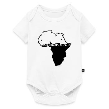 Afrika - Baby Premium Kurzarmbody - Weiß - Vorne
