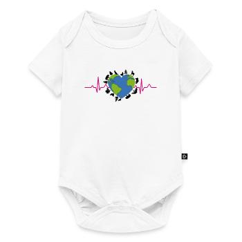 The heartbeat of our Mother Earth is slowing down - Baby Premium short-sleeve bodysuit - white - Front