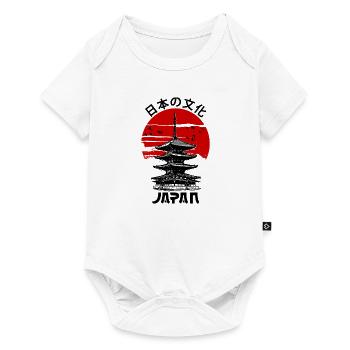 Japon Tour Soleil Rouge - Body à manches courtes Premium Bébé - blanc - Devant