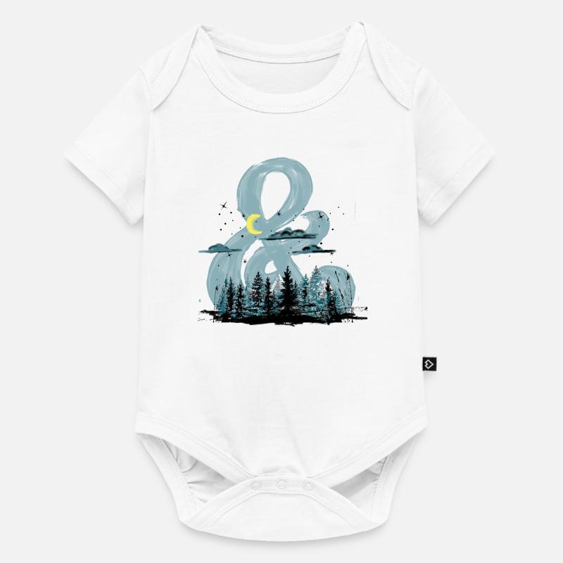Nuit & - Body à manches courtes Premium Bébé - blanc