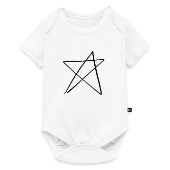 Forme d’étoile - Body à manches courtes Premium Bébé - blanc - Devant