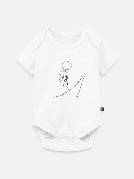 Reisen reisender - Baby Premium Kurzarmbody - Weiß