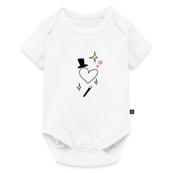 Cœur de magicien - Body à manches courtes Premium Bébé - blanc - Devant