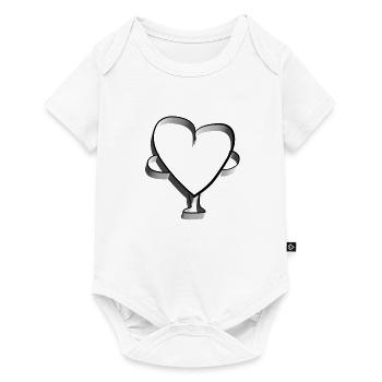 Trophy dear heart - Baby Premium short-sleeve bodysuit - white - Front