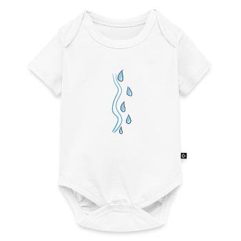 line drops water stroke symbol - Baby Premium short-sleeve bodysuit - white - Front