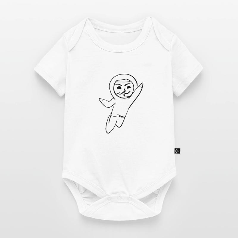 anonymous anonymous hacker mask hack programmer Baby Premium short-sleeve bodysuit