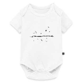line cracked stroke strokes shapes - Baby Premium short-sleeve bodysuit - white - Front