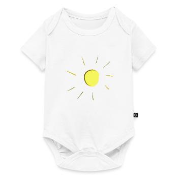goldine sun shining cartoon symbol - Baby Premium short-sleeve bodysuit - white - Front