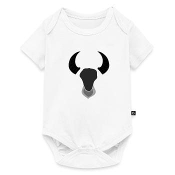 animal ram bull horns symbol - Baby Premium short-sleeve bodysuit - white - Front
