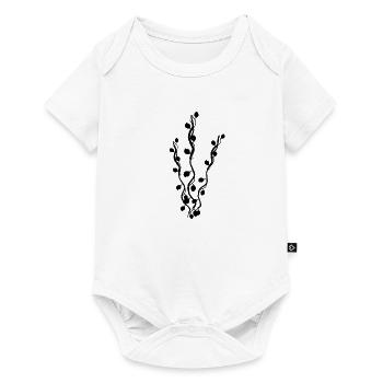 Symbole de la plante Nature Branches Feuilles - Body à manches courtes Premium Bébé - blanc - Devant
