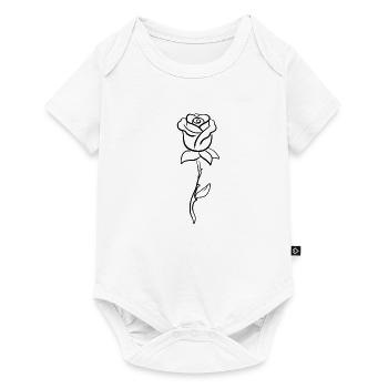 Flower shape symbol plant - Baby Premium short-sleeve bodysuit - white - Front