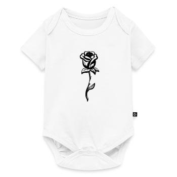 Rose Symbol Flower Shape - Baby Premium short-sleeve bodysuit - white - Front