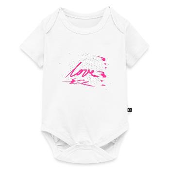 Crosses Pattern Cross Love Word - Baby Premium short-sleeve bodysuit - white - Front