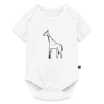 girafe symbole mammifère animal - Body à manches courtes Premium Bébé - blanc - Devant