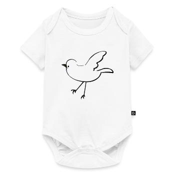 Bird Animal Flying Cartoon - Baby Premium short-sleeve bodysuit - white - Front
