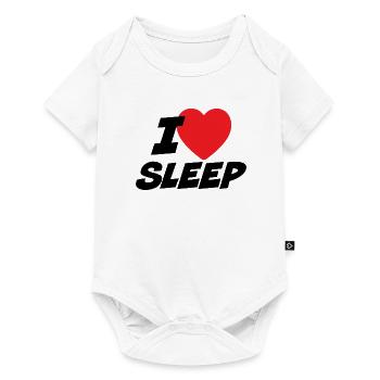 I Love Sleep - Baby Premium short-sleeve bodysuit - white - Front
