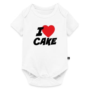 I Love Cake - Baby Premium short-sleeve bodysuit - white - Front