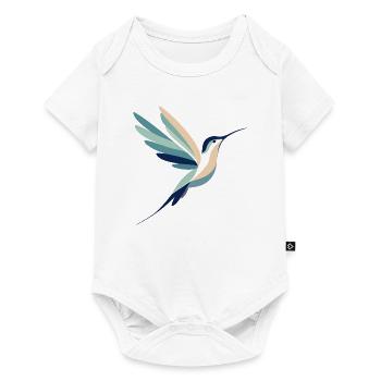 Hummingbird in flight - Baby Premium short-sleeve bodysuit - white - Front