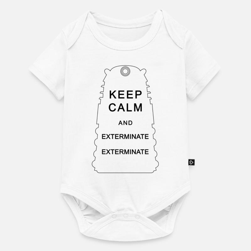Exterminate noir - Body à manches courtes Premium Bébé - blanc