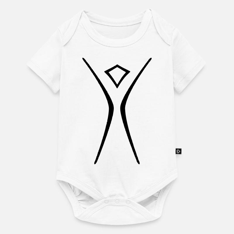 burning man - Body à manches courtes Premium Bébé - blanc