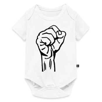 Poing fermé - Body à manches courtes Premium Bébé - blanc - Devant