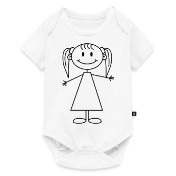 Cute Girl - Body à manches courtes Premium Bébé - blanc - Devant