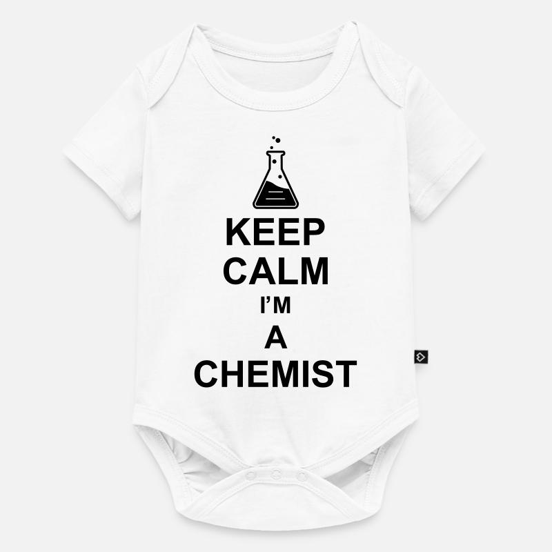 keep calm i'm a chemist kg10 - Baby Premium Kurzarmbody - Weiß