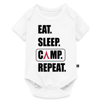 Camping - Baby Premium short-sleeve bodysuit - white - Front