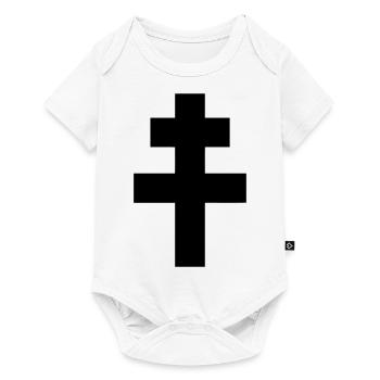 Croix de Lorraine - Body à manches courtes Premium Bébé - blanc - Devant
