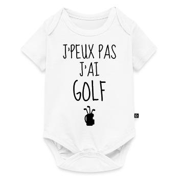 Golf - Sport - Golfer - Club - Green - Game - Play - Body à manches courtes Premium Bébé - blanc - Devant