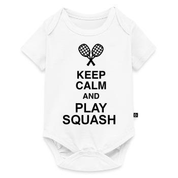 Squash Sport Game Match Champion Victory - Body à manches courtes Premium Bébé - blanc - Devant