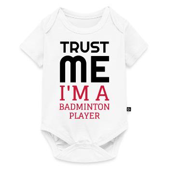 Badminton / Badminton Player / Birdie / Sport - Baby Premium short-sleeve bodysuit - white - Front