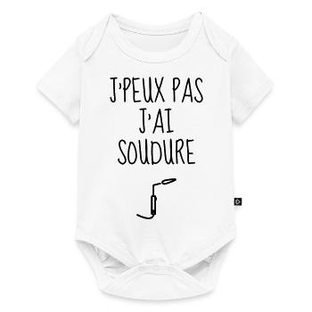 Welding Welder Schweißer Soudage Soudeur - Baby Premium short-sleeve bodysuit - white - Front
