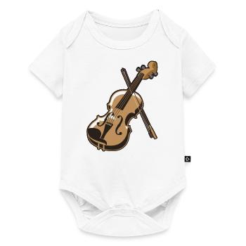 Violin violin - Baby Premium short-sleeve bodysuit - white - Front