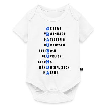 graubünda - Baby Premium Kurzarmbody - Weiß - Vorne