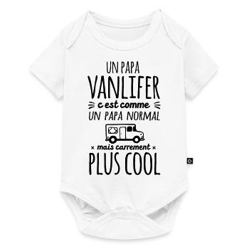 Un papa Vanlifer c'est carrement plus cool - Body à manches courtes Premium Bébé - blanc - Devant