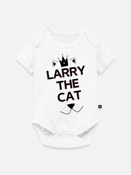 Larry die Katze - Baby Premium Kurzarmbody - Weiß
