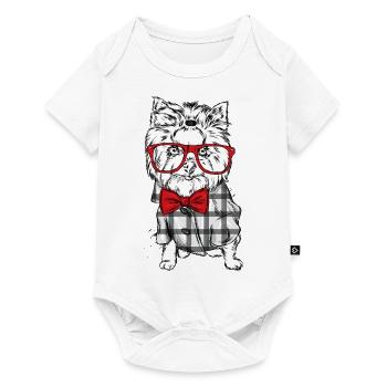 Yorkie Gifts Yorkshire Terrier T Shirt - Baby Premium short-sleeve bodysuit - white - Front