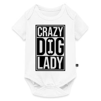crazy dog lady quote - Baby Premium short-sleeve bodysuit - white - Front