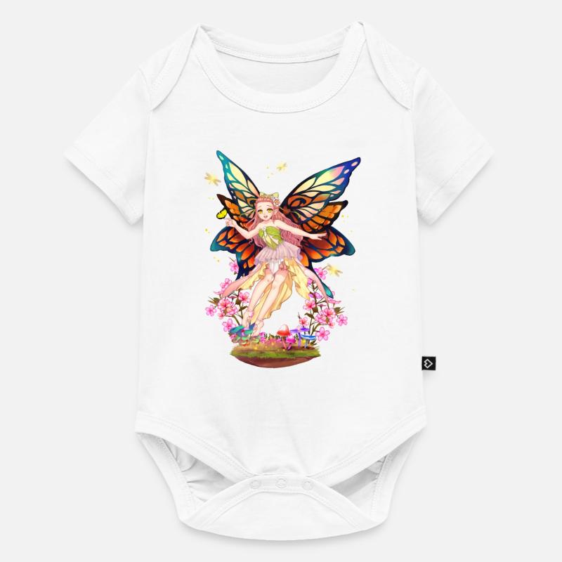 Femme fée Yôsei - Body à manches courtes Premium Bébé - blanc