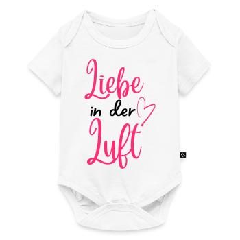 "Liebe in der Luft" Valentinstagsdesign für Paare - Baby Premium Kurzarmbody - Weiß - Vorne