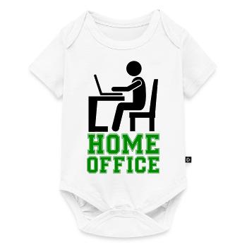 computer work home office - Baby Premium short-sleeve bodysuit - white - Front